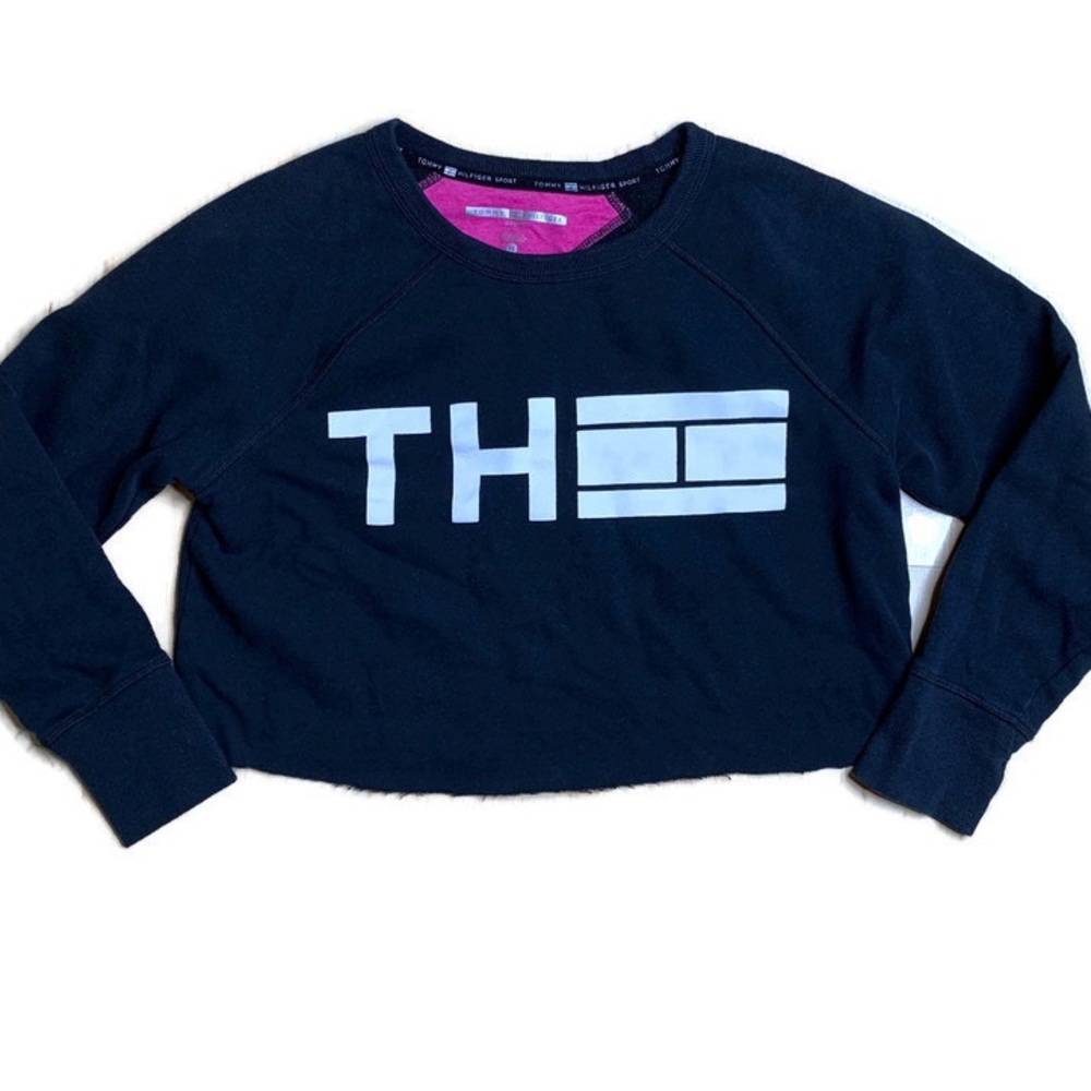 Tommy Hilfiger Cropped Sweatshirt Black M